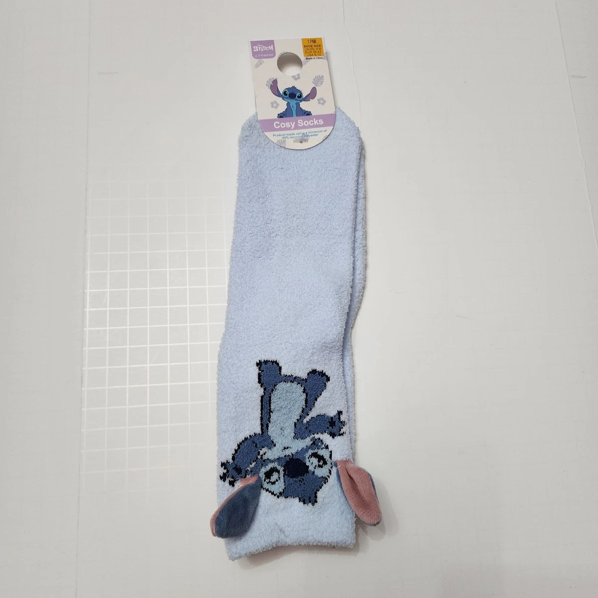 Calcetines Primark Stitch Azul Acogedores Orejas Alienígenas Suave Cálido Disney EE. UU. 6-10