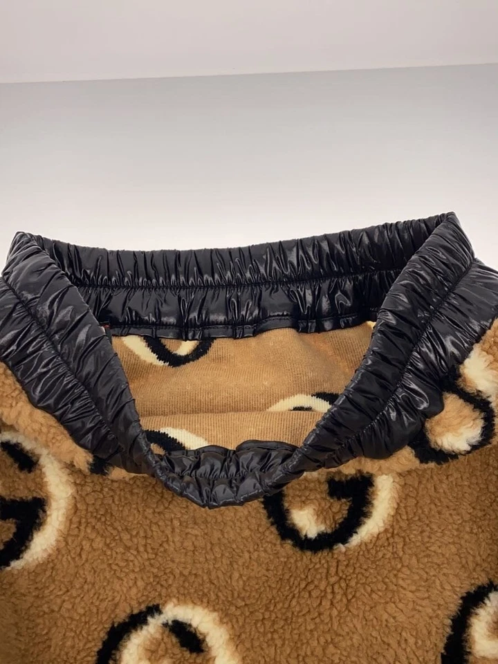 Saia de lã GUCCI intertravada G S lã bege padrão de porão 7670112XJF7Q - Imagem 3 de 4