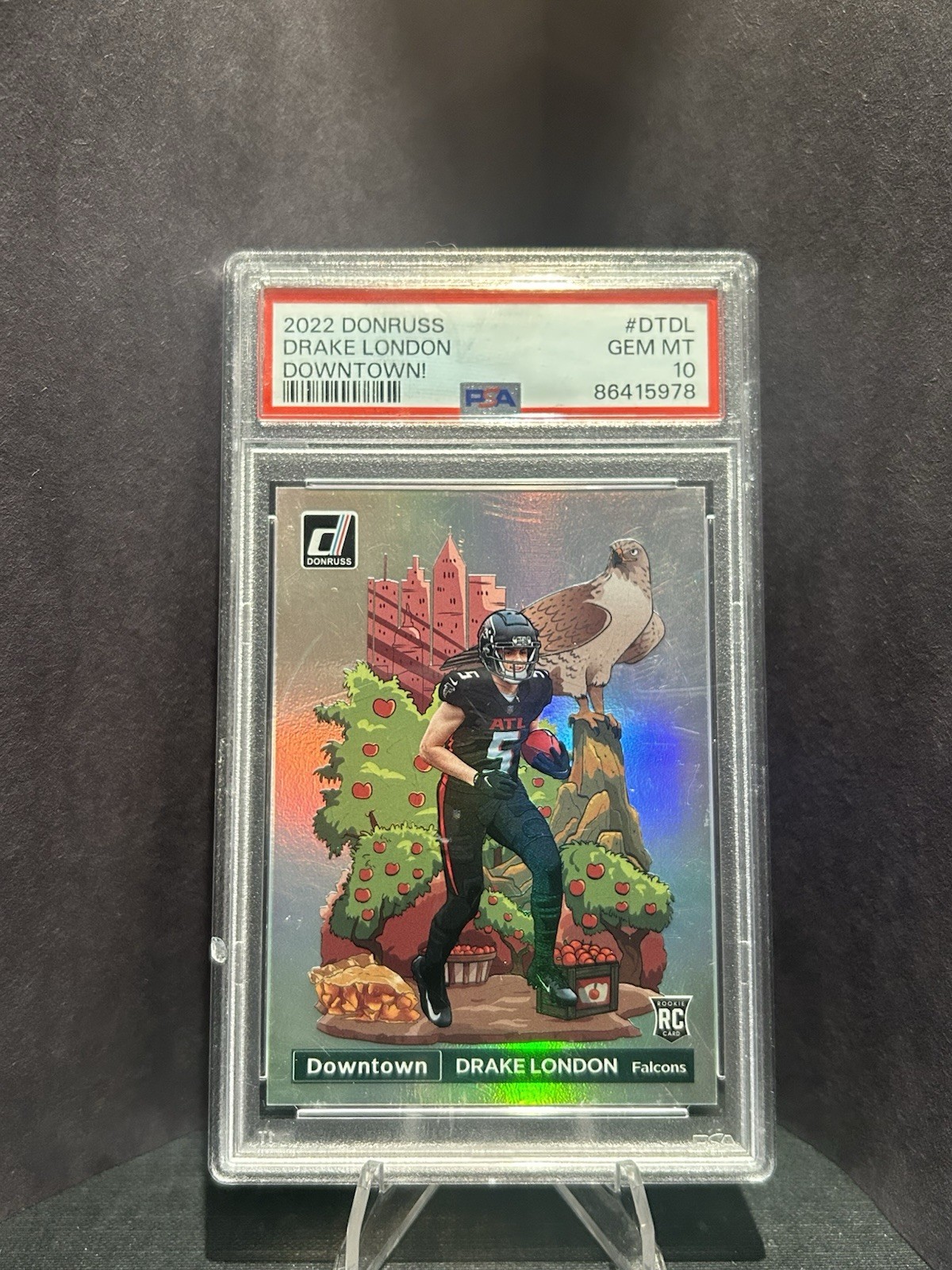 2022 Panini Donruss - Downtown! Drake London GEM MINT 10