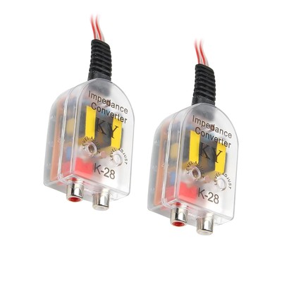 leediga 2 PCS Car Audio Converter, High Frequency to Low Frequency Output Sub...