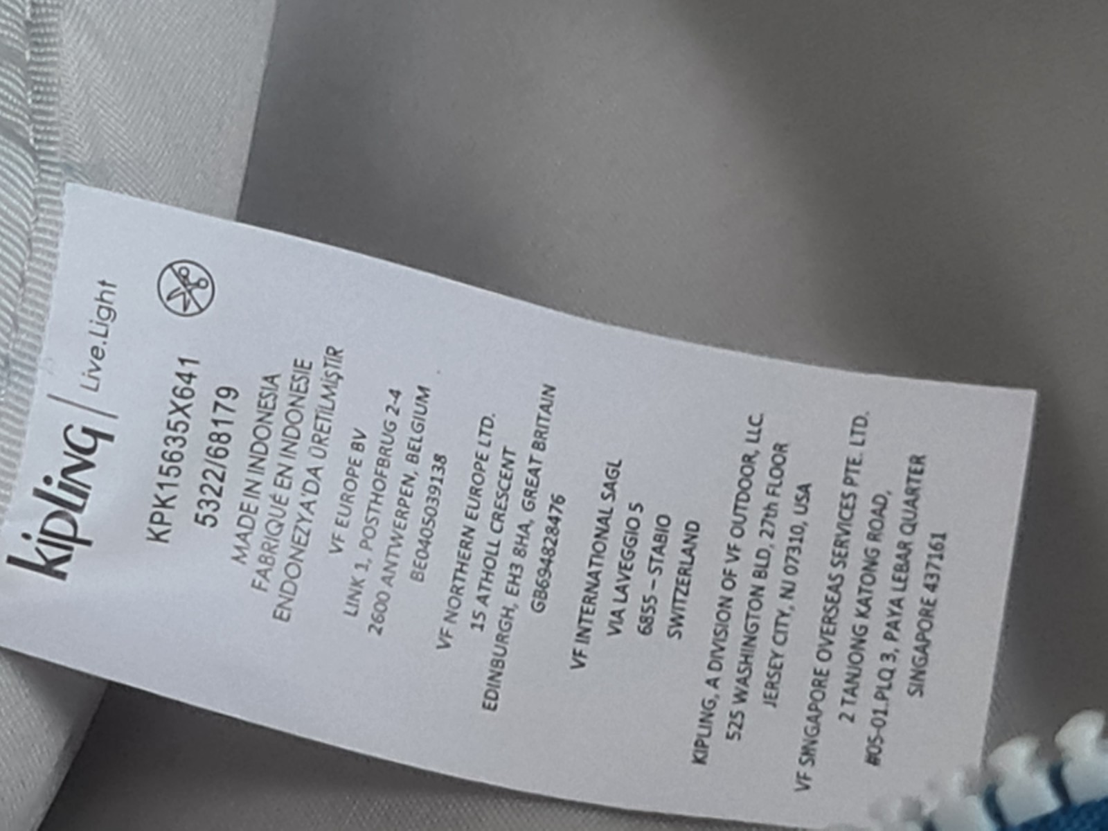 Kipling Blue Backpack with MICHELA Monkey Used Ex… - image 21