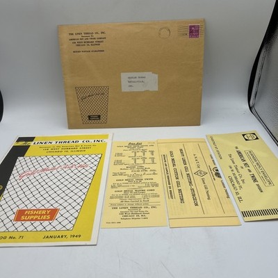 The Linen Thread Co., Inc Wholesale Catalog January, 1949 order blank Envelope