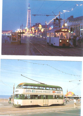 MUMBLES RAILWAY VERÖFFENTLICHT 2 POSTKARTEN BLACKPOOL STRAMS KARTE NR UVP/32,32