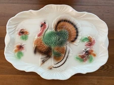 Turkey Platter EUC Lane & Co Van Nuys California 18" 1959 Vintage T-40