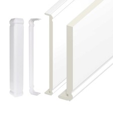 UPVC Ogee Fascia Replacement Board 18mm 5m Length Cellular Foam Plastic PVC