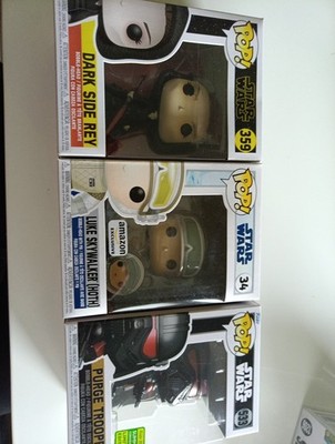 3 Star Wars Funko Pops 34, 358, 533 inkl. Protectoren