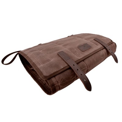 Canvas Leather Rifle Shotgun Cleaning Mat Gun Clean Kits with Pocket Rollup
