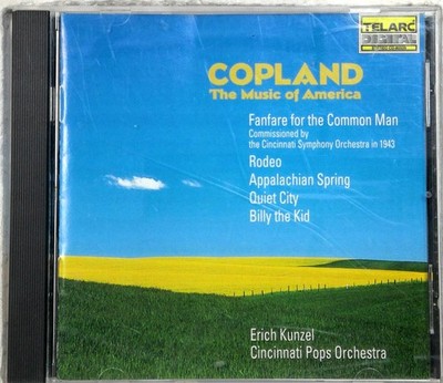 Aaron Copland   The Music of America CD 1997 Kunzel Cincinnati Pops Telarc