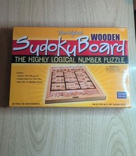 The Original Sudoku Wooden Board Puzzle Game Factory Sealed Smart