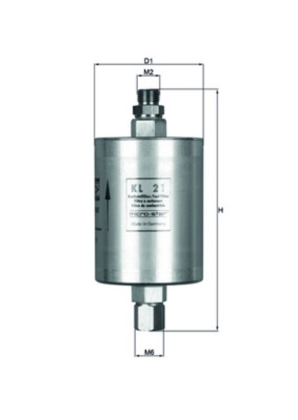 Mahle Kraftstofffilter KL 21 Leitungsfilter FüR Porsche 928 911 944 924 993 964-image