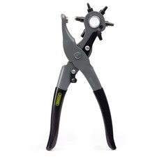 General Tools Leather Hole Punch 8.5 inches, Stainless Steel With Rubber Grip