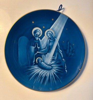 1949 ROSENTHAL WEIHNACHTSTELLER ''HEILIGE FAMILIE / PROF. KARL'' 1. WAHL