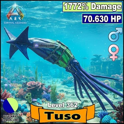 Ark  Ascended PC/PS5/XBOX Official PVE TOP Tuso 70k HP 1772% DM Imprint 100%