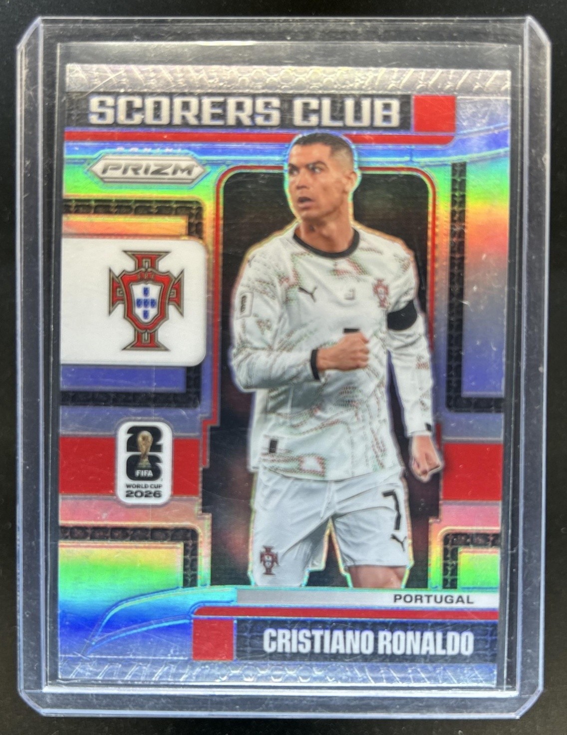 2026 Panini Prizm World Cup Cristiano Ronaldo Scorers Club Silver #21 Portugal view 1