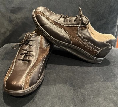 Waldlaufer Brown Leather Shoe Sz 7.5 Men s. Rolling Sole For Foot & Back Health!