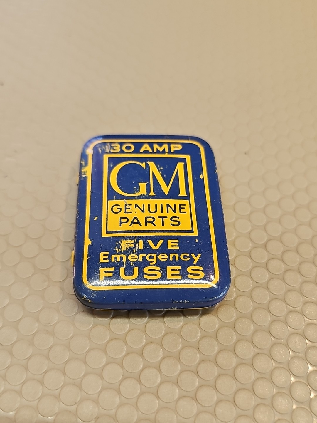 GM GENUINE PARTS 30 AMP FUSES (2 of 5) EMERGENCY FUSES IN ORIGINAL TIN