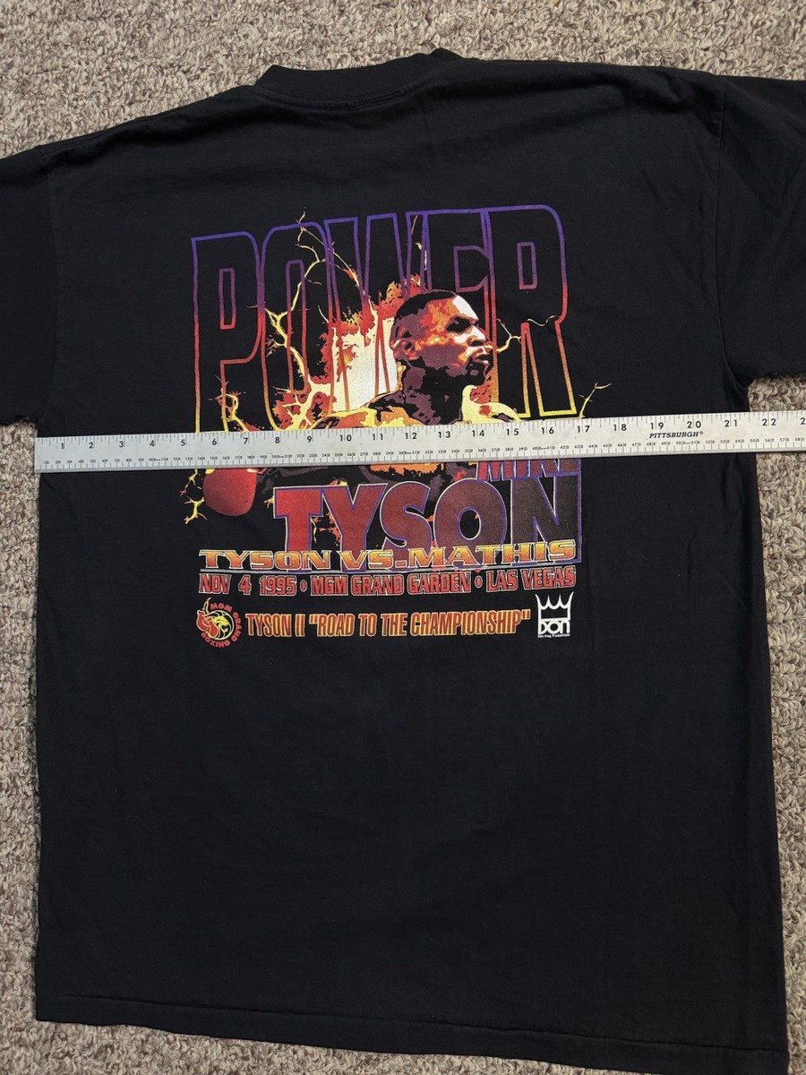 Vintage Mike Tyson Vs Buster Mathis Tee 95' MGM Grand Men's Size