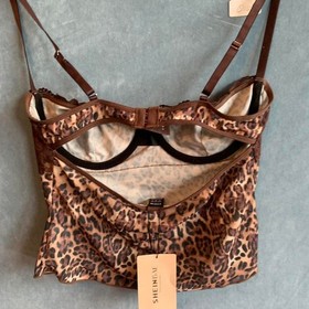 Chocolate Brown Lace Underwire Corset Top Size  XXS