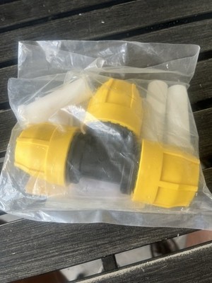 Pro-Flex 3/4  Underground IPS Yellow Pro Poly Gas Pipe Tee. New