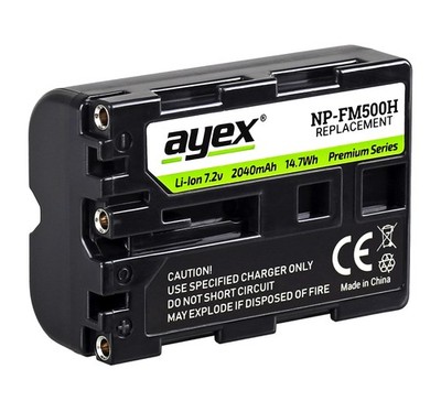 ayex NP-FM500H Akku für Sony zB Alpha SLT-A99 II A77 A100 A560 A700 A850 A900