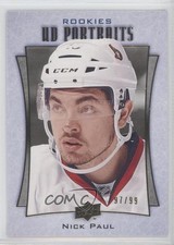 2016-17 Upper Deck UD Portraits Rookie Gold Foil 97/99 Nick Paul #P-107 4y0