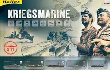 Heller (Airfix) 1/400 Rare Kriegsmarine set - 11 models! #81091 NEW FREE UK POST