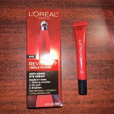 2-L'oreal Paris Revitalift triple Power AntiAging Eye Cream-0.5oz One Has No Box
