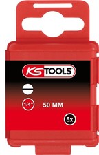 KS TOOLS 1/4" Bit Schlitz, 50mm, 5,5mm, 5er Pack