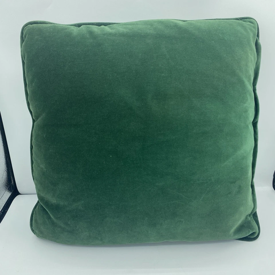 "Almohada de terciopelo floral panel de seda para pájaros bordada asiática de colección 15""x15""" Foto 2 de 4