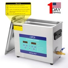 AIPOI 6.5L Ultrasonic Cleaner with Heater Timer Basket Digital Sonic Machine