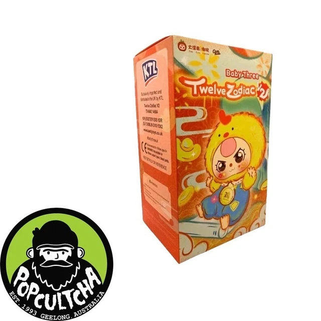 Baby Three - Twelve Zodiac V2 Blind Box Vinyl Plush Keychain (Single Unit)