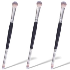 3PCS Professional Double-Ended Eyeshadow  Eye Makeup Brush   Blending, Conce...