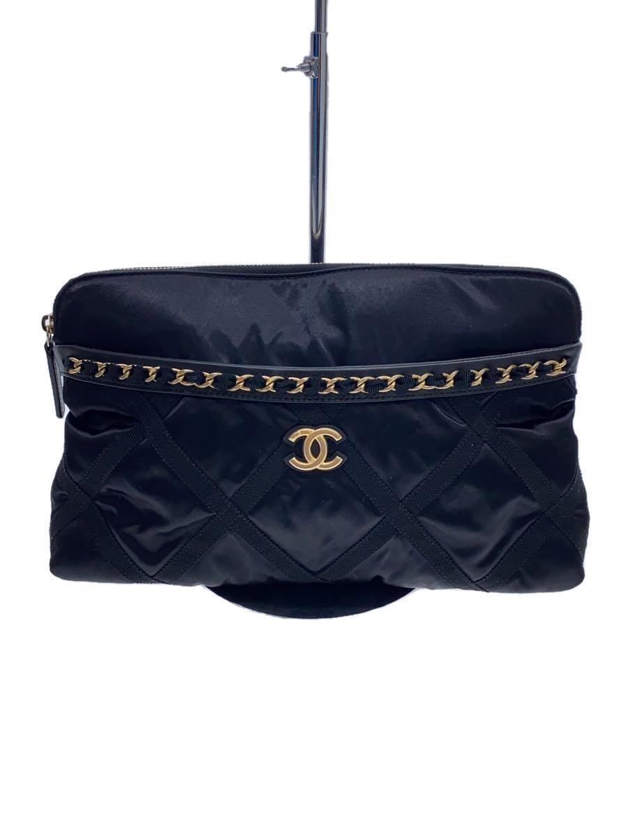 CHANEL Coco Mark Tote Bag Nylon Black AP2676 CHANEL
