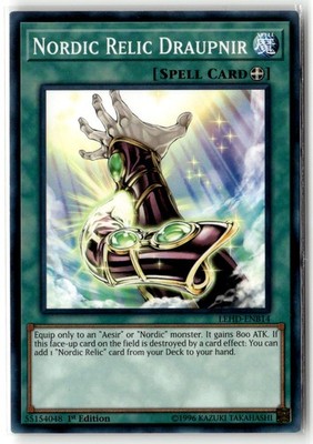 Nordic Relic Draupnir LEHD-ENB14 1st Edition Common Yu-Gi-Oh TCG NM