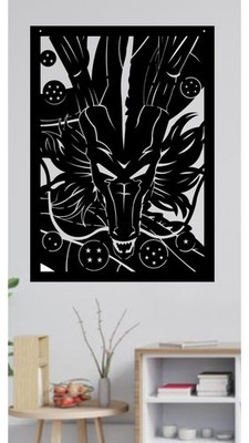 Shenron Dragon Ball Metallbild Goku