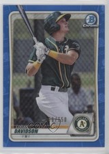 2020 Bowman Chrome Prospects Blue Refractor 106/150 Logan Davidson #BCP-88 e9p