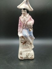 Vintage Victorian Man Porcelain Statue. Made In USA