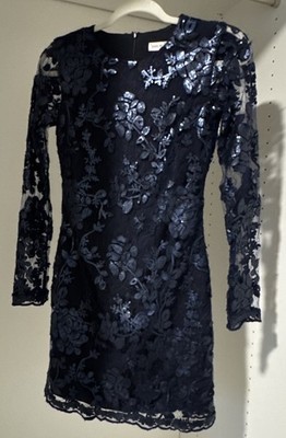 Amazing DRESS THE POPULATION Sequin Embellished Lined Evening Dress SZ XS~ EUC ~