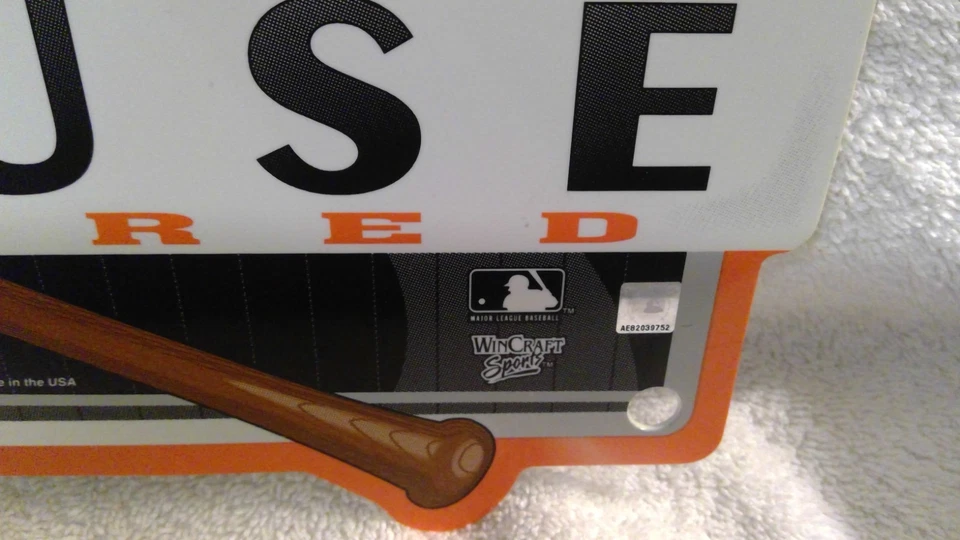 2003 Wincraft "Baltimore Orioles Clubhouse" Plastic Sign 18"x8.5" New - Image 2 of 4