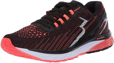 361 Women's Strata 3 Running Shoe, Black/Hazard, 10 B(M) US