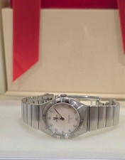 Omega Constellation 28mm MOP Diamond + Cartie...