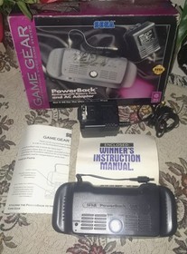 Vtg SEGA NIB 1994 Game Gear PowerBack Rechargeable Battery Pack & AC Adapter A+