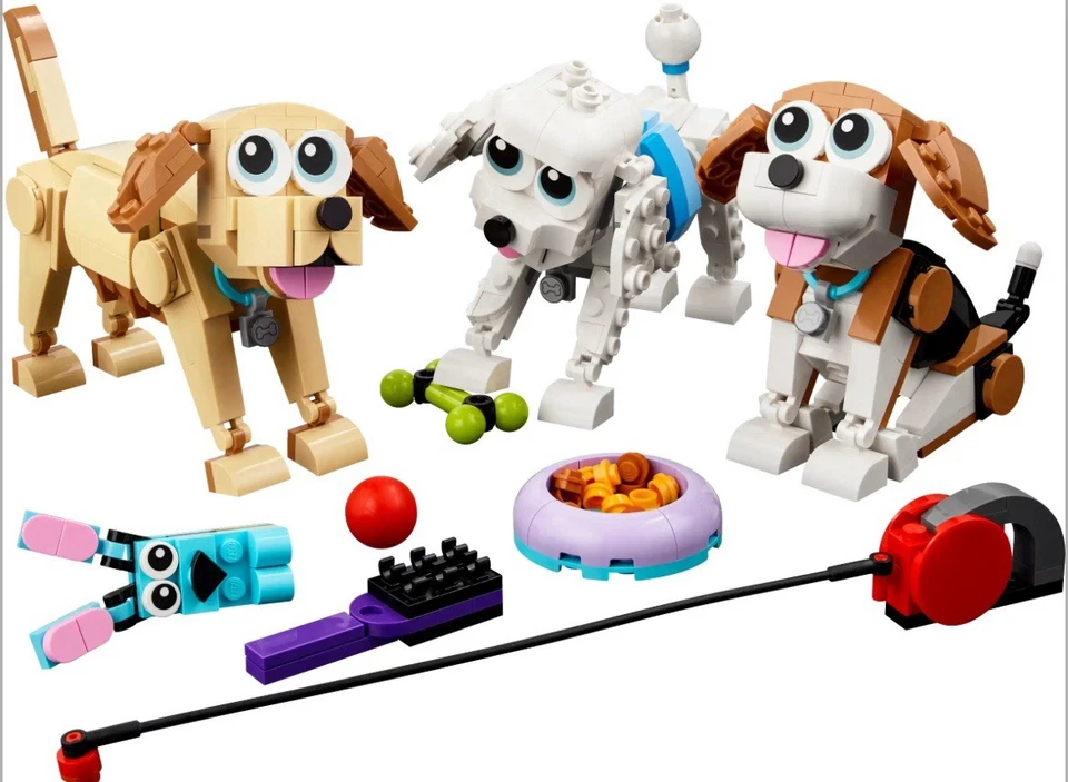 LEGO Creator 3 en 1 Adorables Perros Animales Figuras Juguetes 31137 Nuevo Caja Sellada Foto 3 de 4
