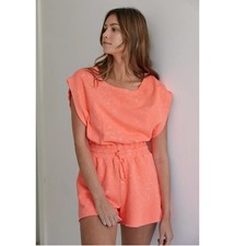 Out From Under Urban Outfitters Tina Terry Romper Dress Cutout M 216624