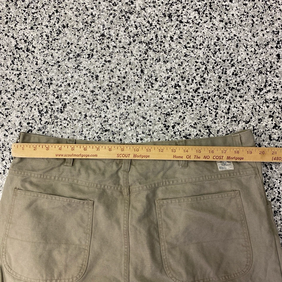 Pantalones de mezclilla vintage Gap Worker para hombre 40x30 beige Y2K Foto 4 de 4