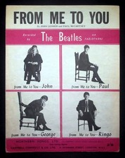 BEATLES Sheet Music FROM ME TO YOU Northern Songs Ltd &copy;1963