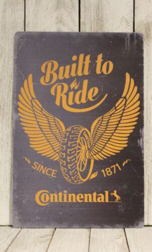 Continental panneau étain affiche métal pneus course automobile F1 look vintage XZ - Photo 1 sur 4