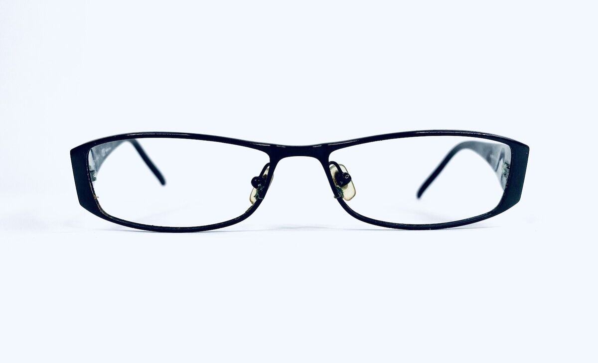 Dolce & Gabbana D&G Black Metal Acetate Rectangular Glasses Dolce & Gabbana D&G Black Metal Acetate Rectangular Glasses