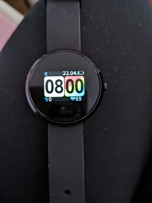 XLYNE X-Watch IVE XW FIT 40mm Polycarbonat Gehäuse mit Sportarmband - Schwarz...