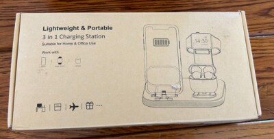 Charging Station for Multiple Devices Apple, 3 in 1 Charging Station 